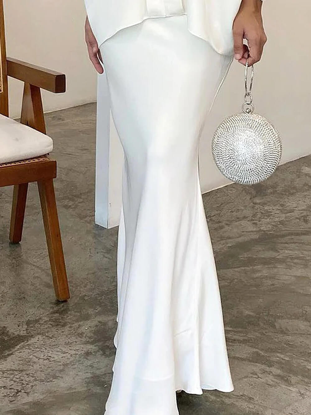 Color Skirt Two Piece Set