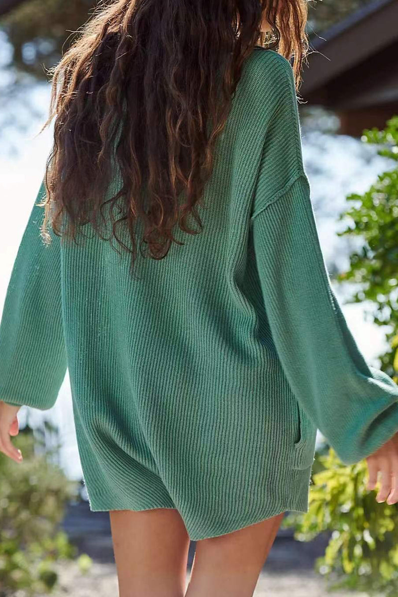 Simplicity Buttons V Neck Loose Rompers