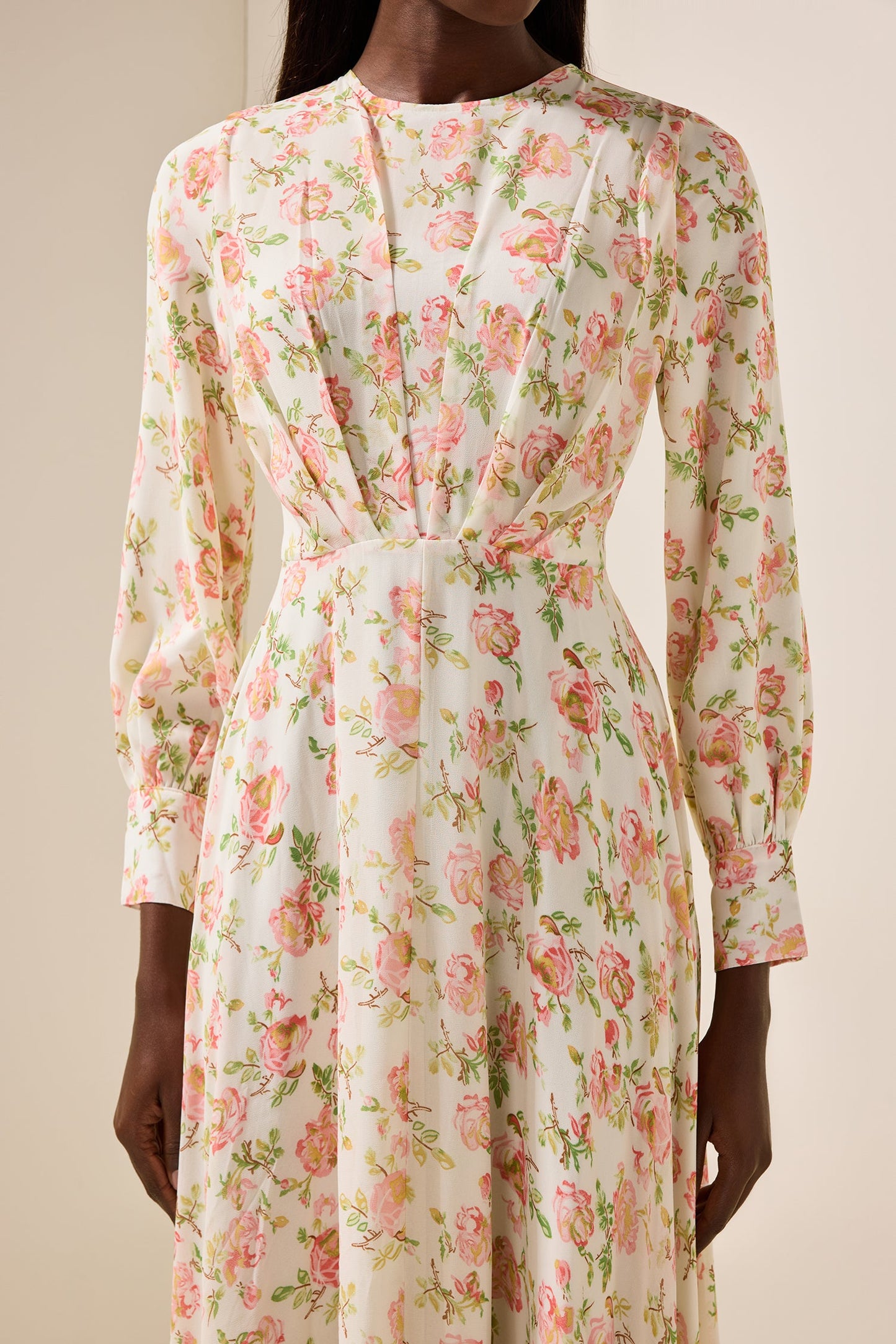 Chiffon Long Sleeve Maxi Dress
