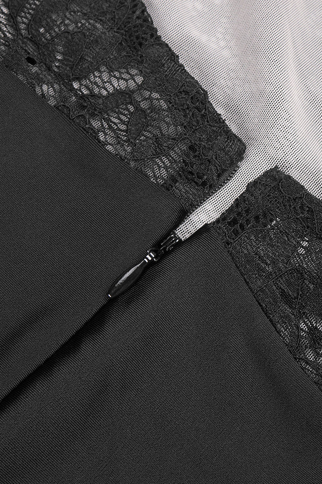 Janice Halterneck Lace Maxi Dress