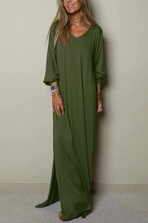 V-neck Maxi Dress