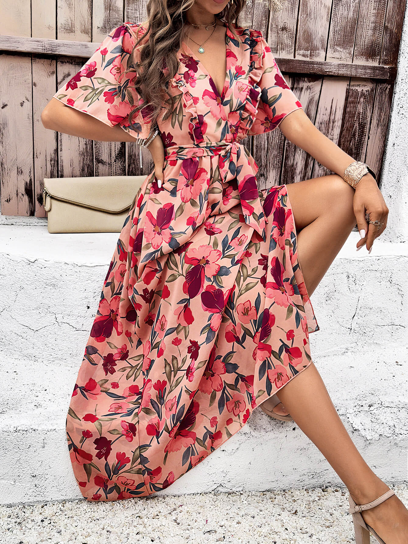 Mariela Wrap Maxi Dress
