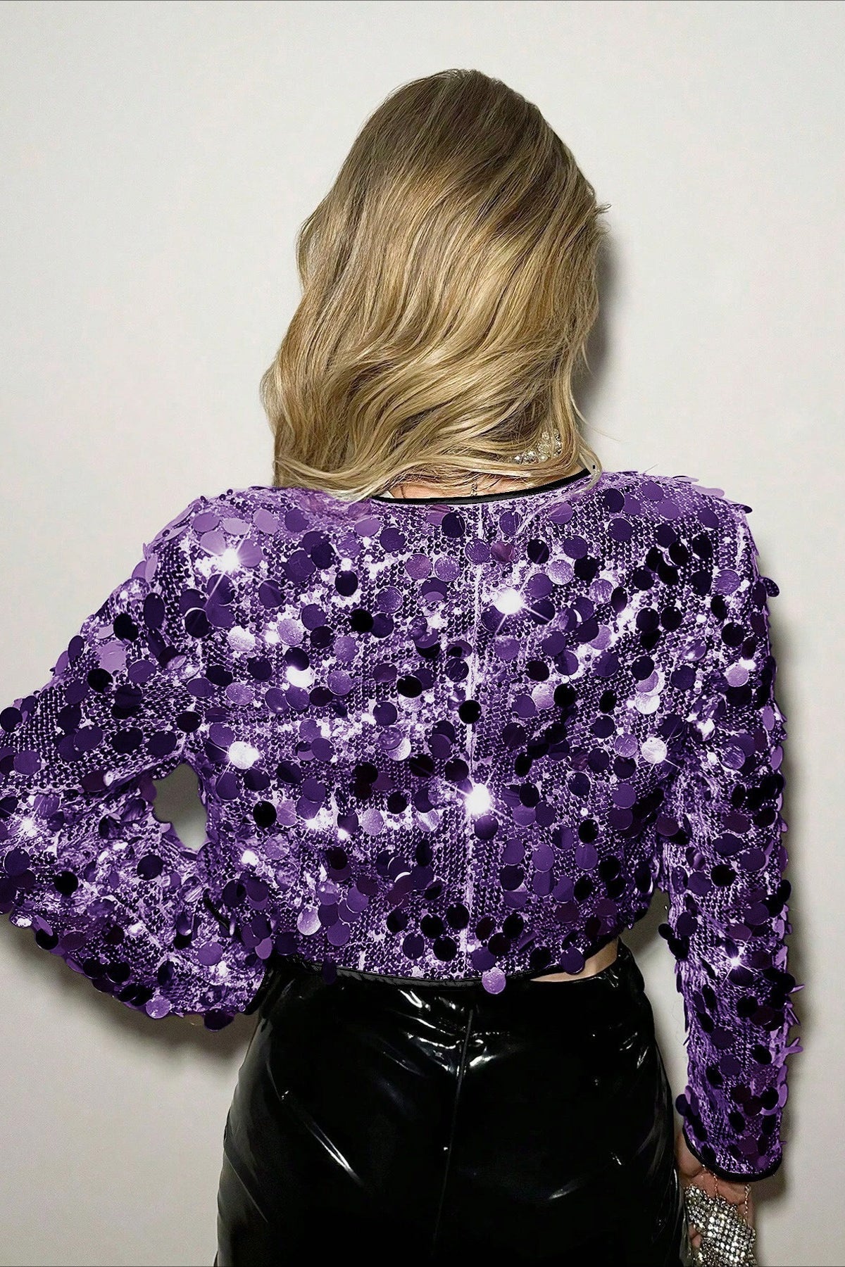 Silver Sequin Coat