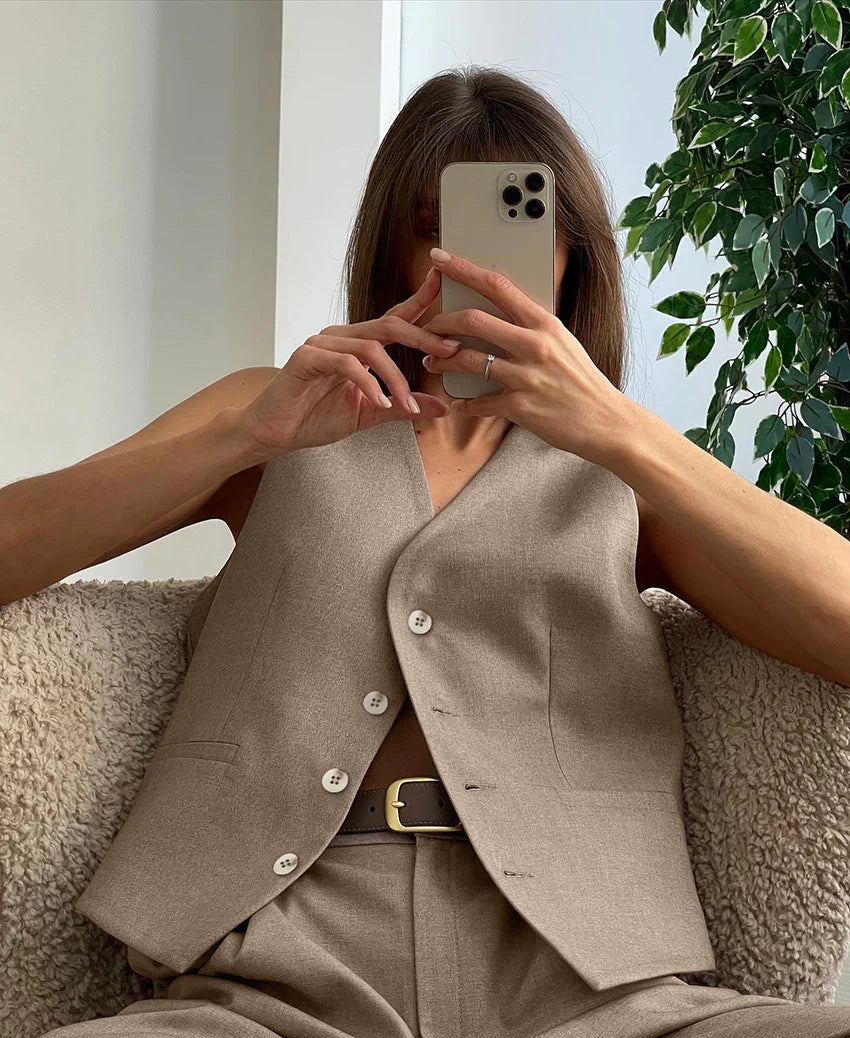 Style Vest & Pants Matching Suit
