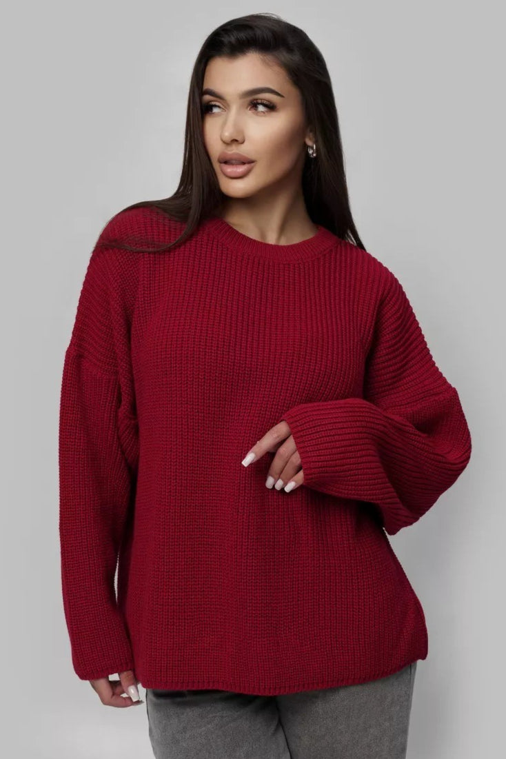Crew Neck Loose Sweater