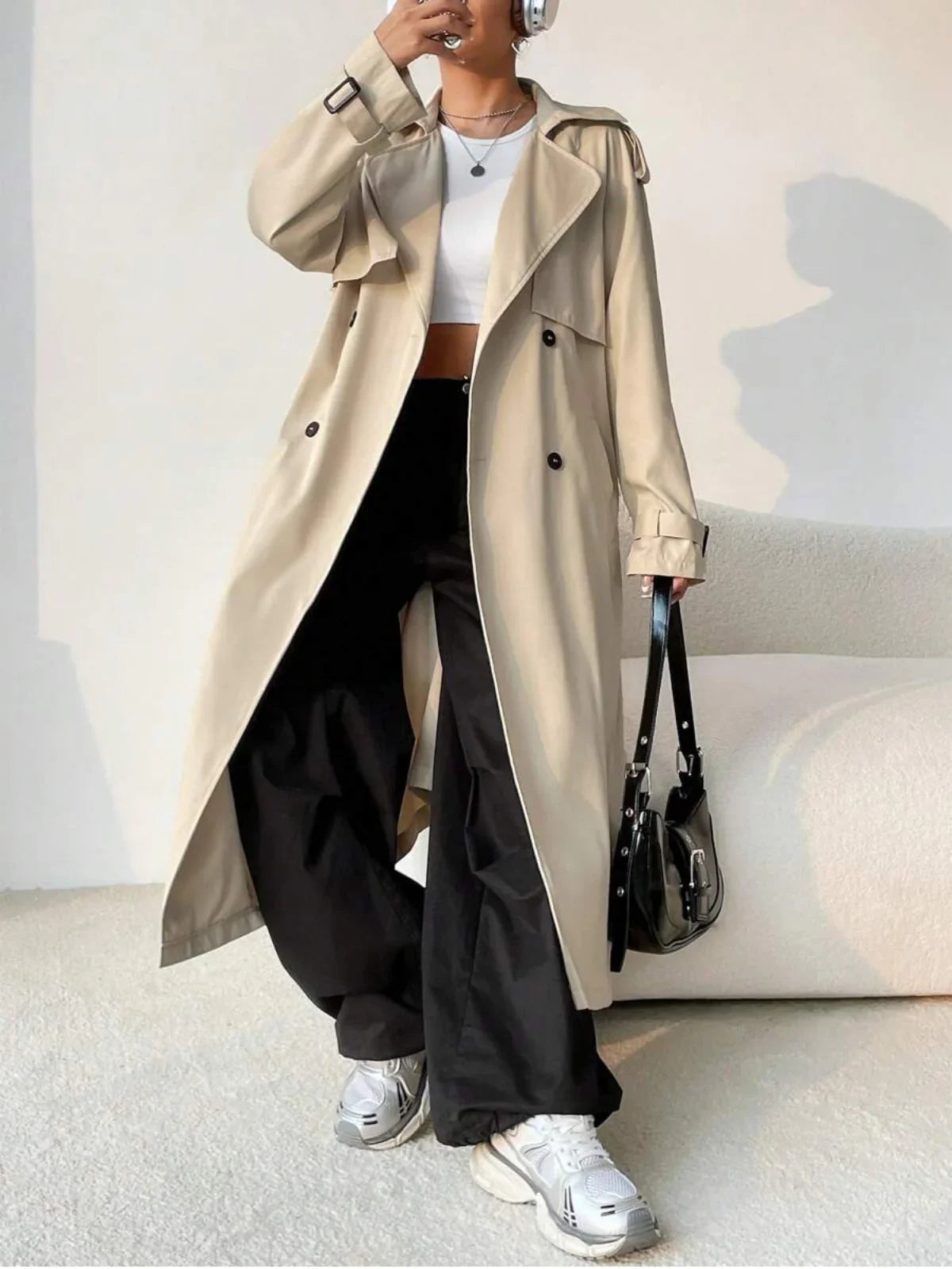Relaxed Fit Trench Coat