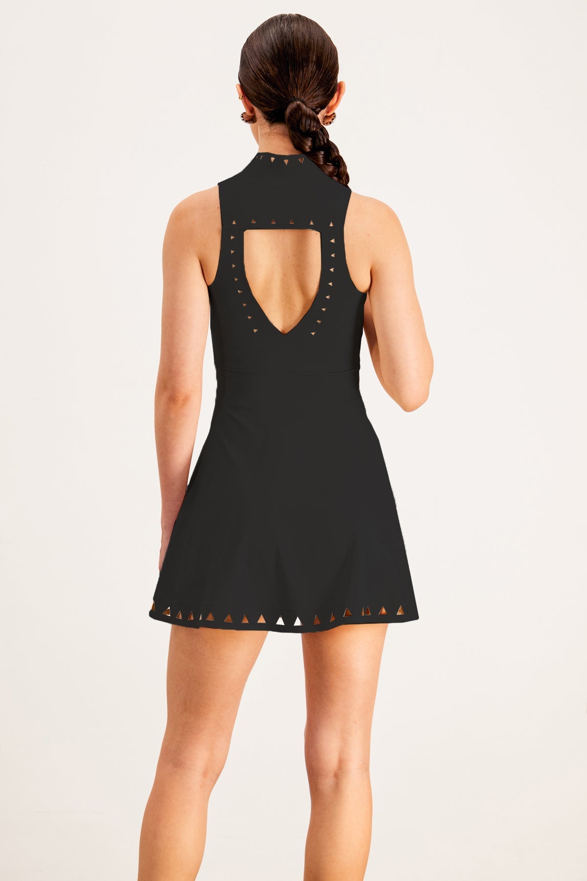 Baldomar Cutout Sleeveless Mini Dress in Black