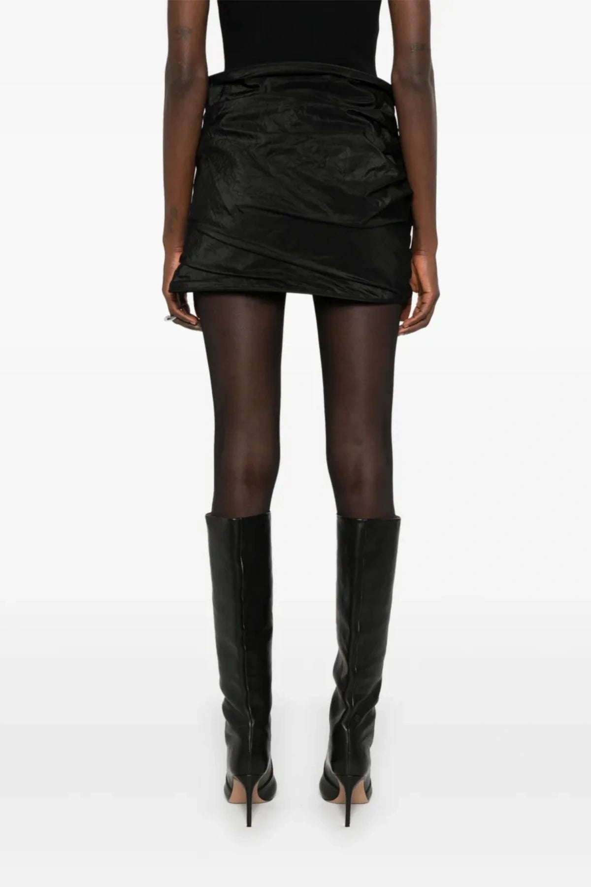 Ceyla Appliqué Skirt - Black