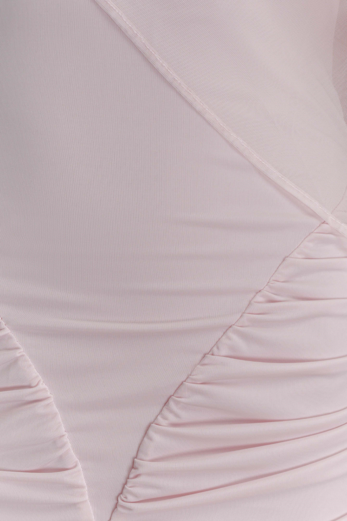 Deb Ruch Mesh Shawl Maxi Dress in Pink