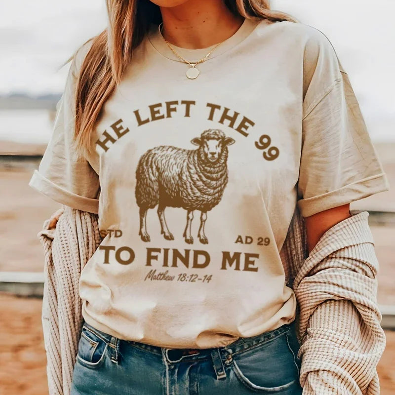 He Left the 99 Christian T-shirt