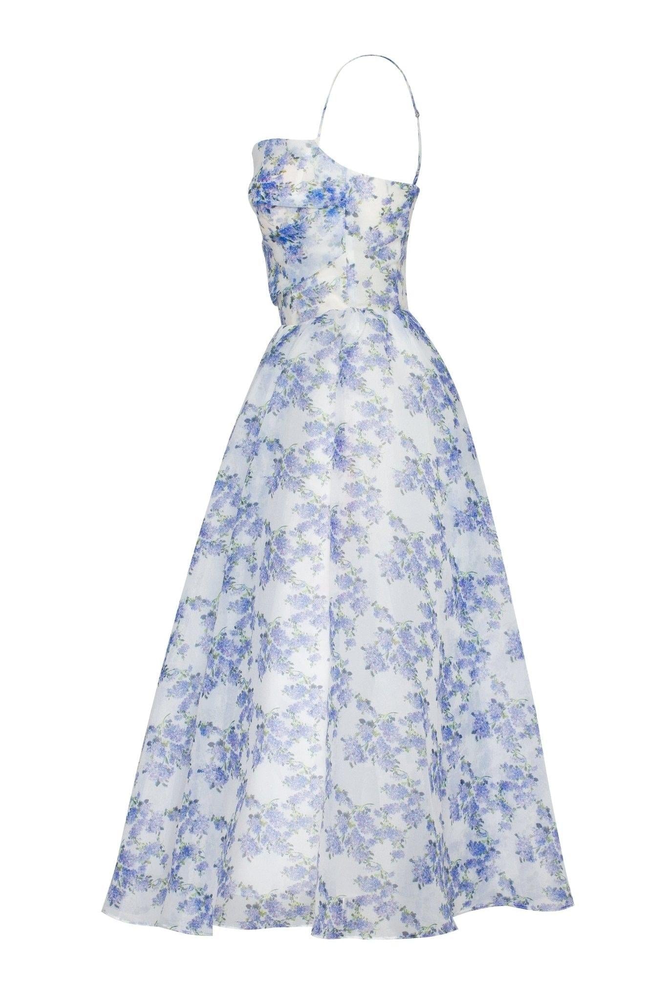 Backless Lace Up Slip Midi Dress