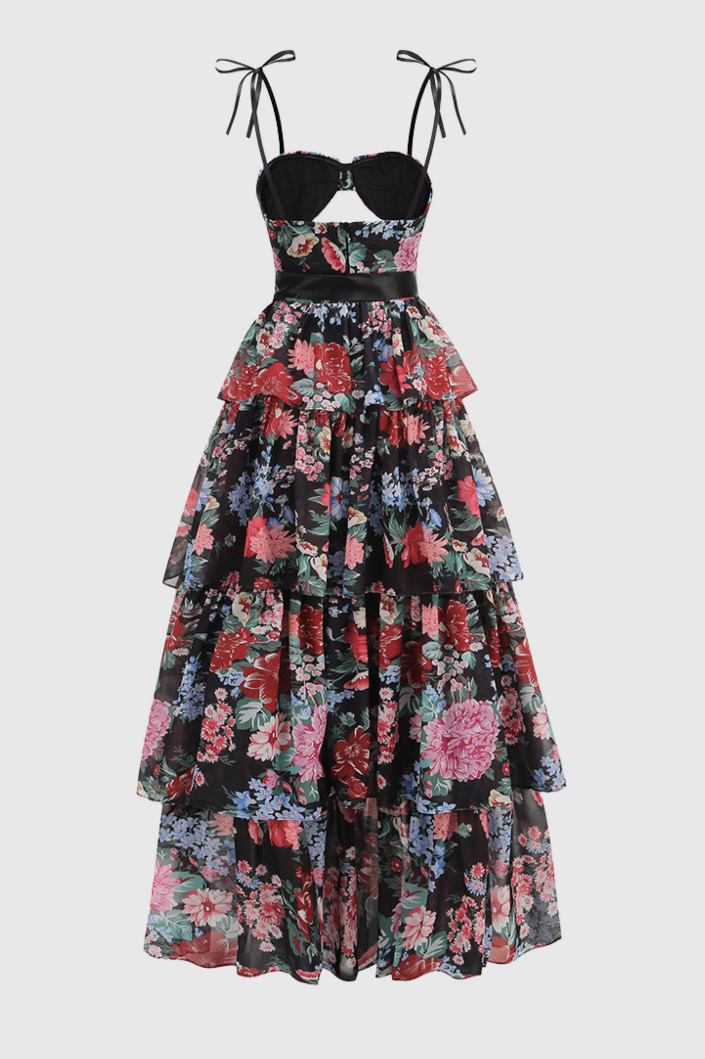 Nicola Cutout Ruffle Skirt Two Piece Set