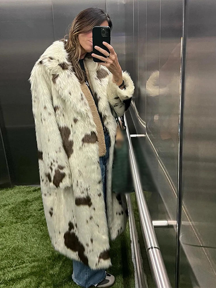 Flafi Leopard Fur Coat