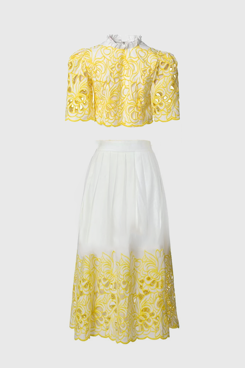 Kelly Embroidered Two-piece Set