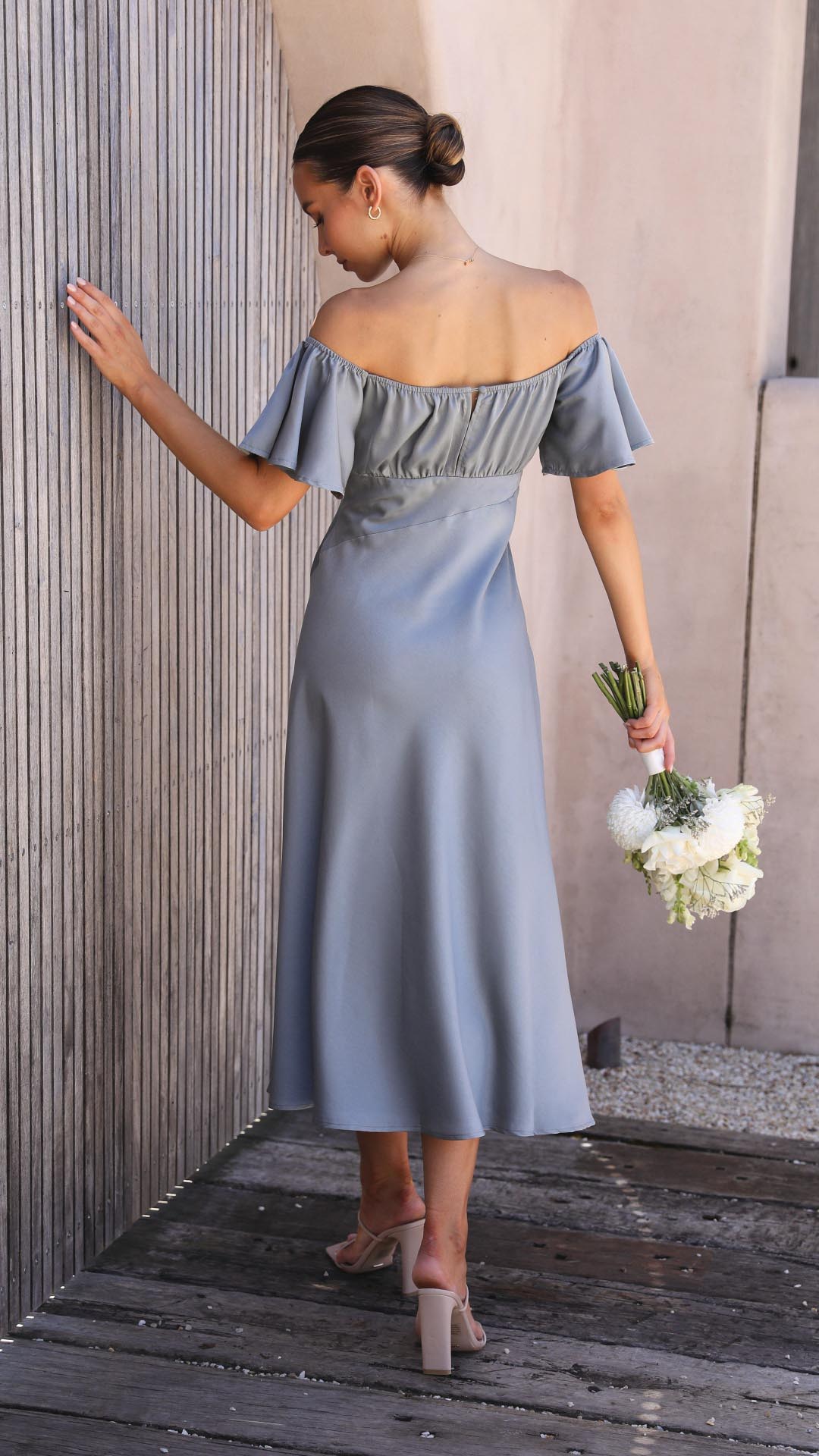 Nalani | Butterfly Sleeve Off-shoulder Maxi Dress