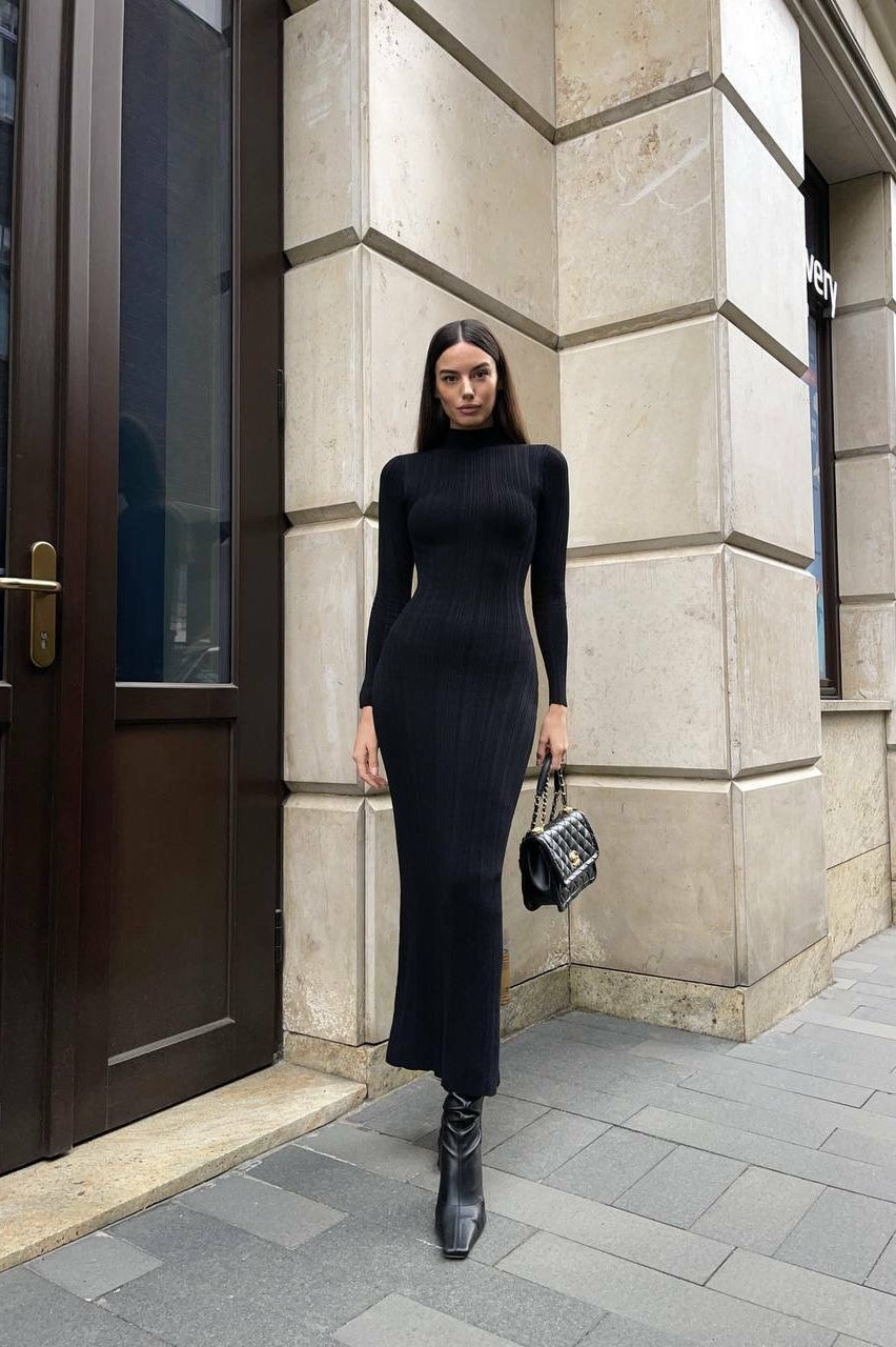 Long Sleeve Off Shoulder Maxi Dress