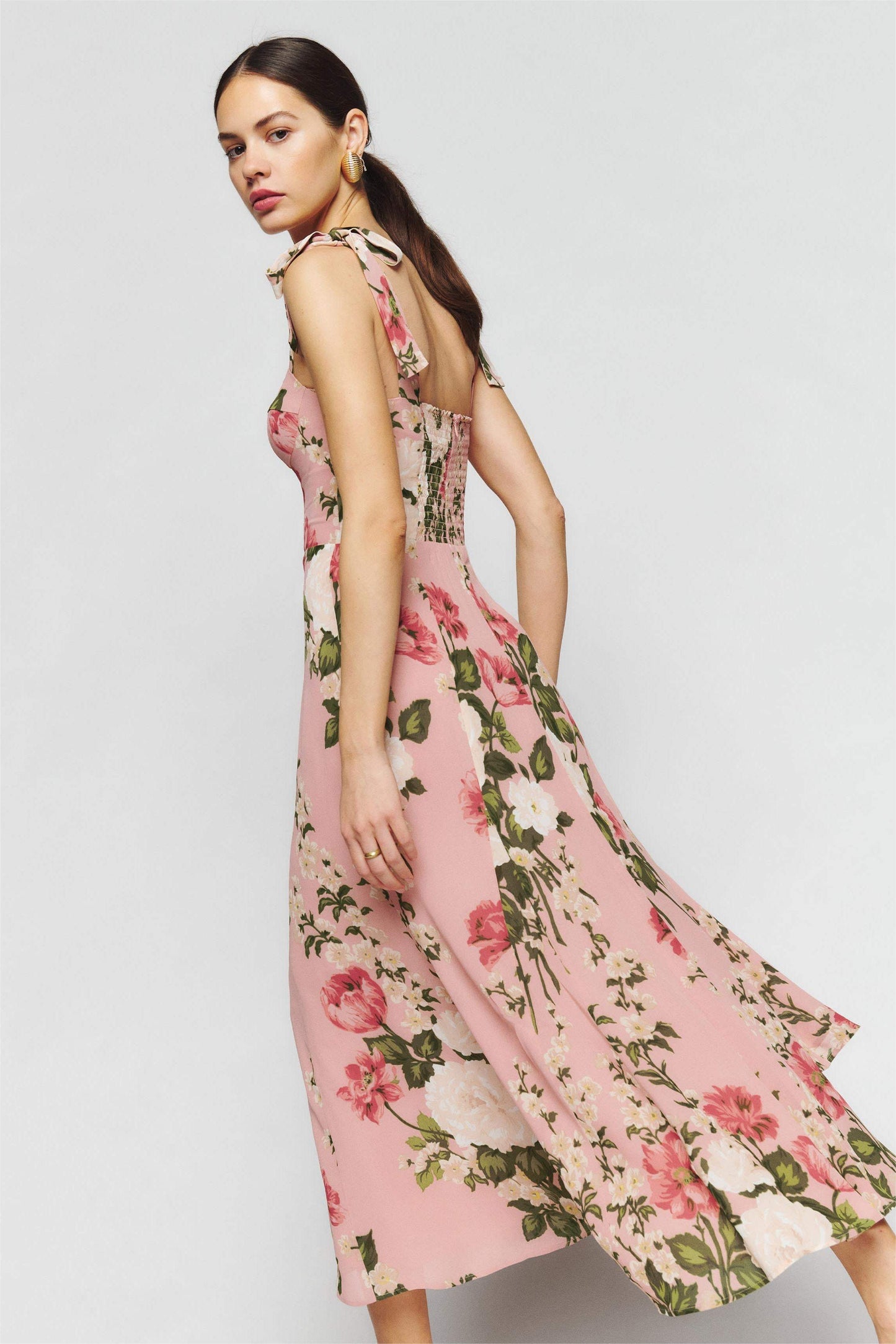 Sleeveless Cami Slim Midi Dress
