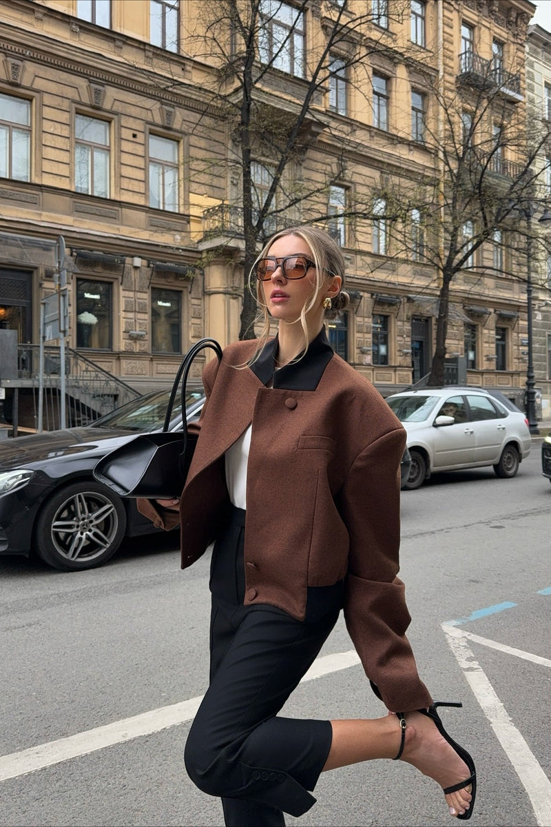 Padded Shoulder Coat