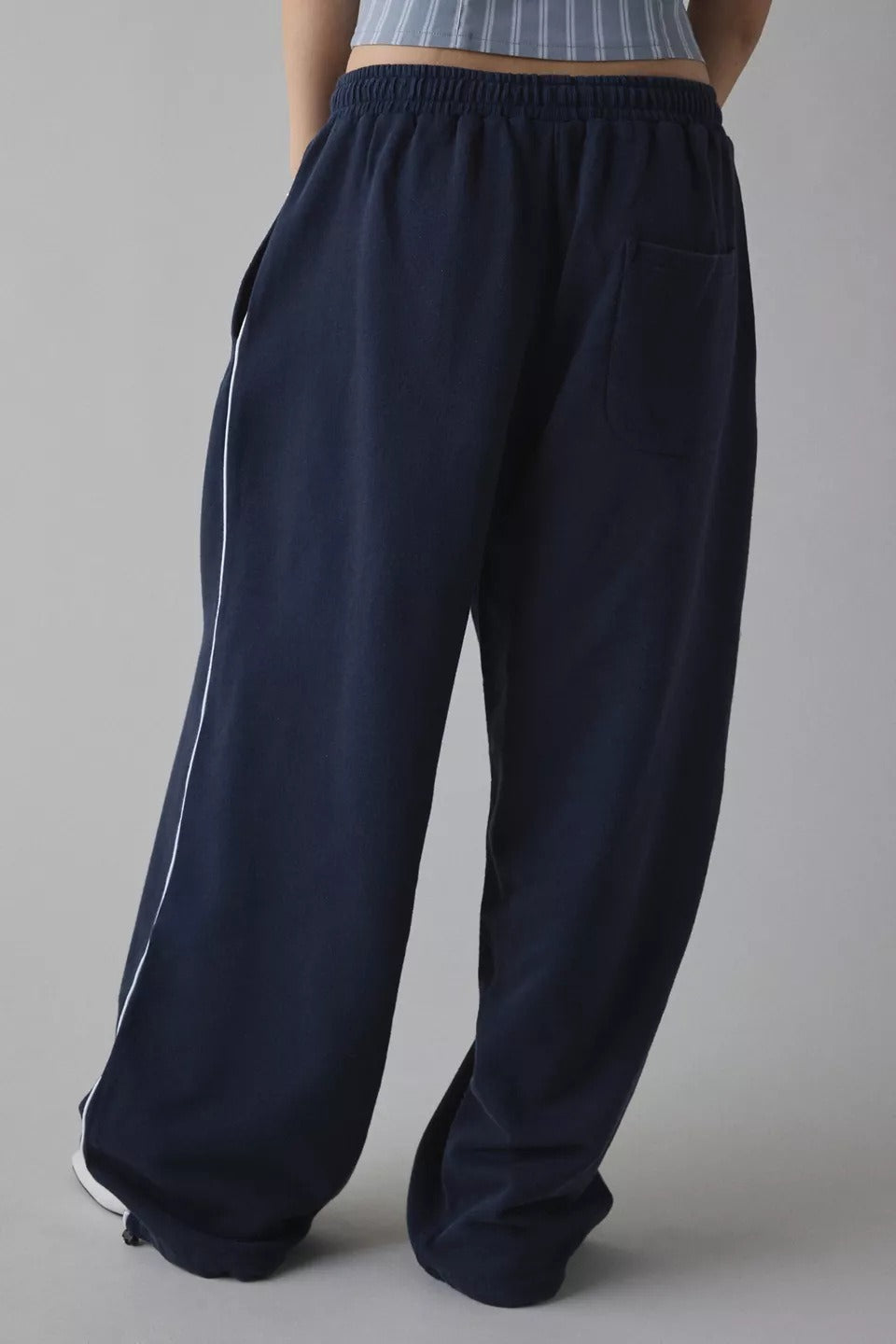 Elastic Waist Loose Fit Pants