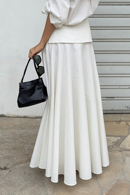 A-line Midi Skirt