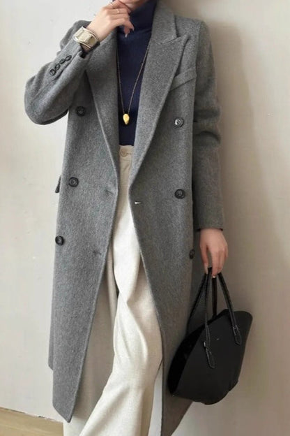 Double Breasted Wool Overcoat