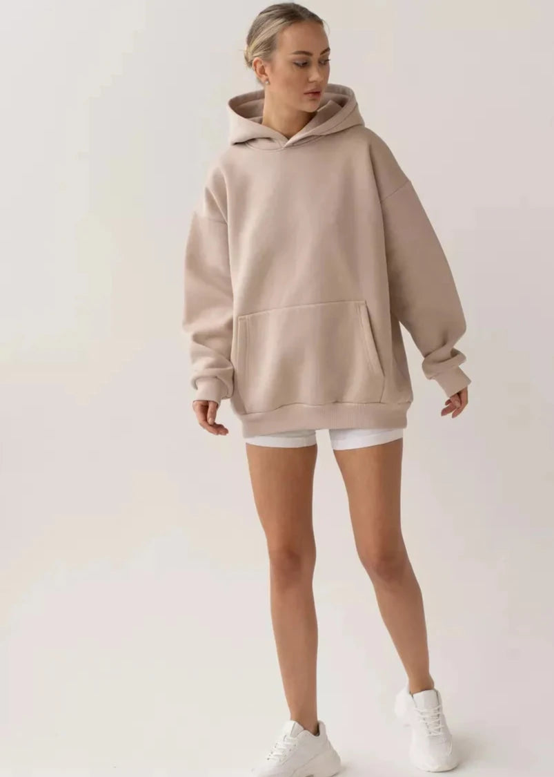 Cozy Long-sleeved Hooded Sweatshirt