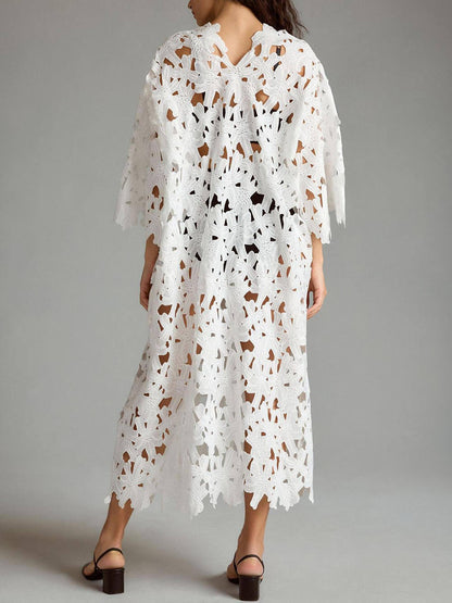 Amalfi - Coast Lace Cover-up Midi Dress