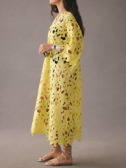 Amalfi - Coast Lace Cover-up Midi Dress