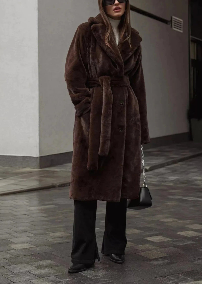 Classic Mink-style Velvet Coat