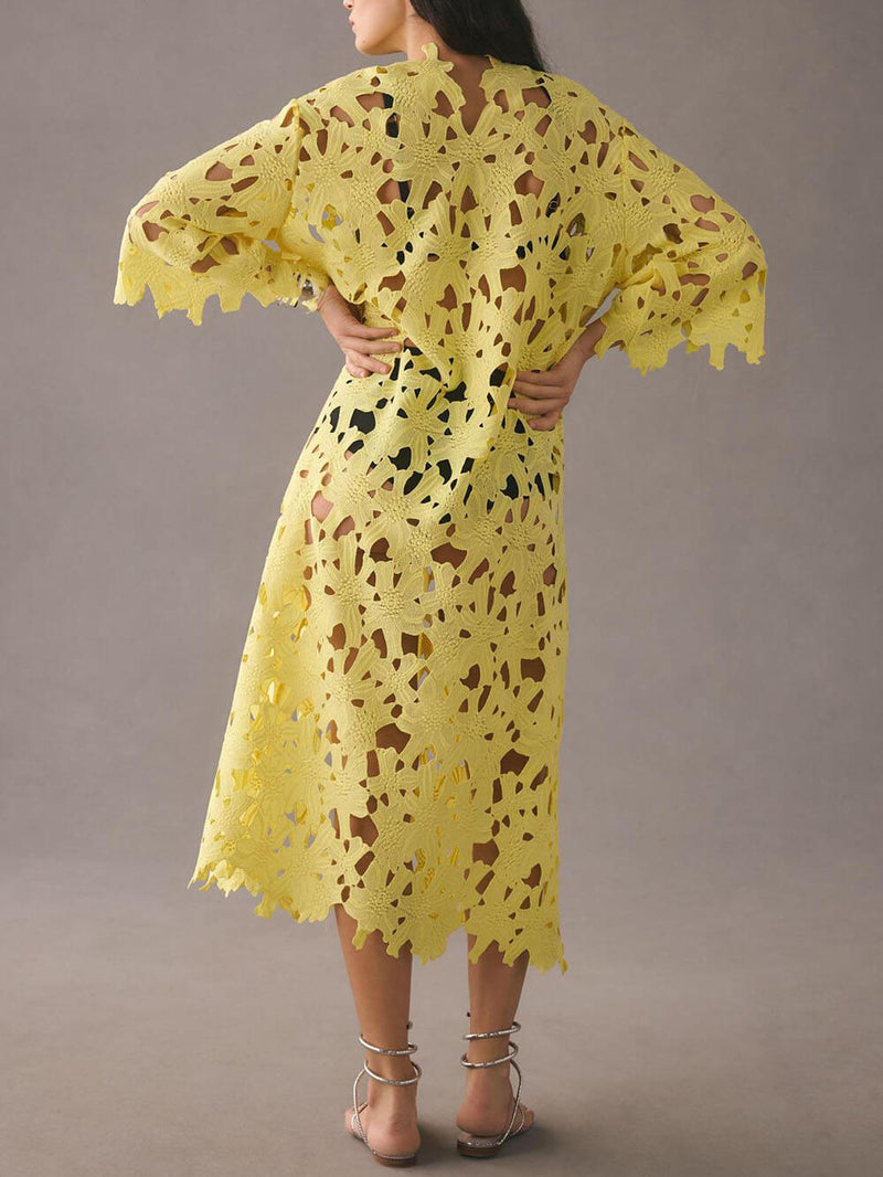 Amalfi - Coast Lace Cover-up Midi Dress