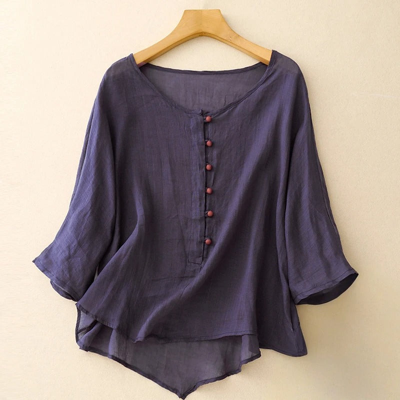 Aiease™ Everluxe Linen Blouse — Own Effortless Grace and Unstoppable Confidence Every Day