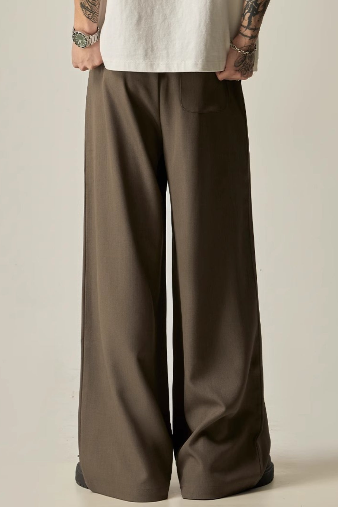 Relaxed Fluid Wide Leg Pants
