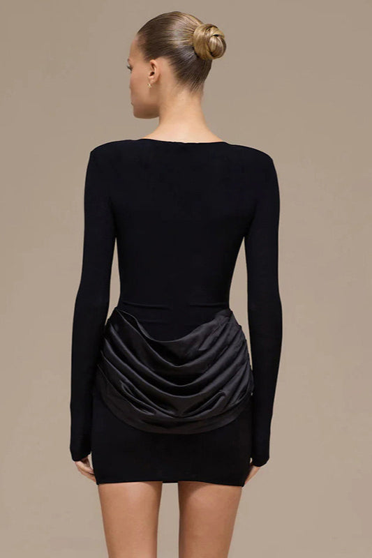 Color Ruched Bodycon Dress