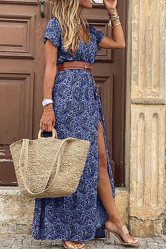 Style Sleeveless Print Maxi Dress