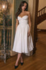 Ivory Satin Midi Dress
