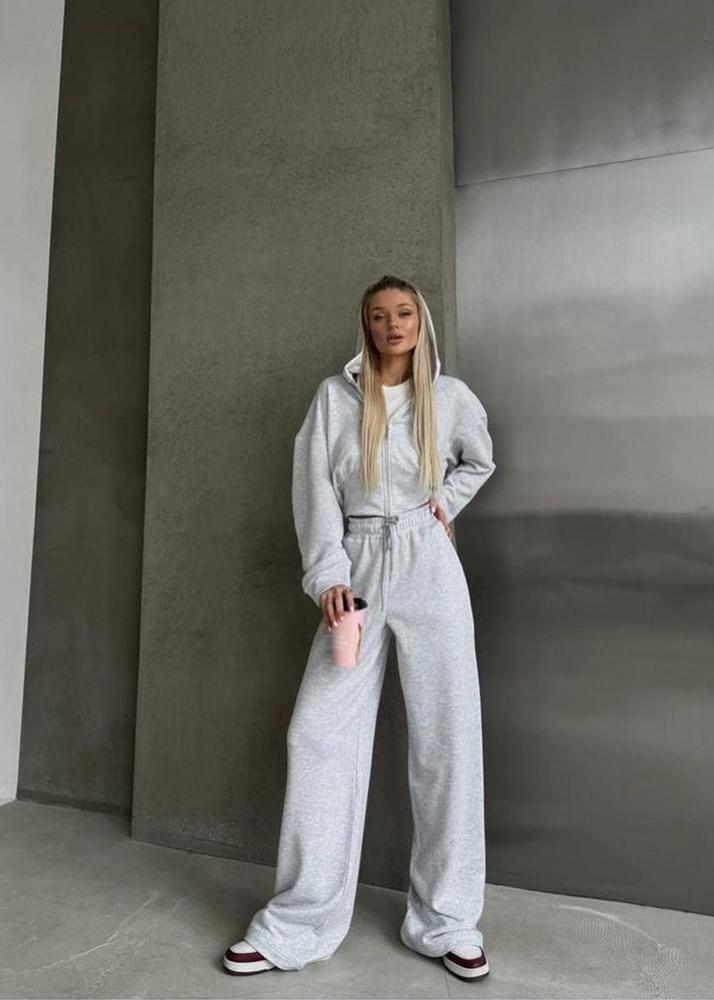 Pink Breeze - Hooded Zip-up Two-piece Set