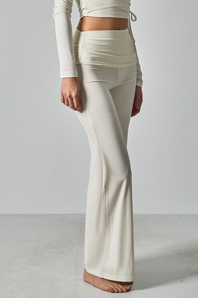Fitted Foldover Soft Pants