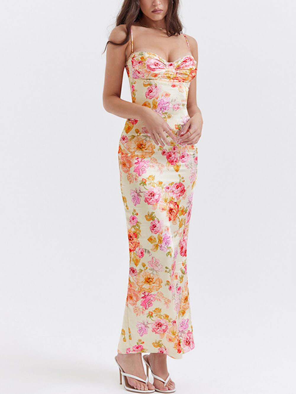Serena - Satin Maxi Dress