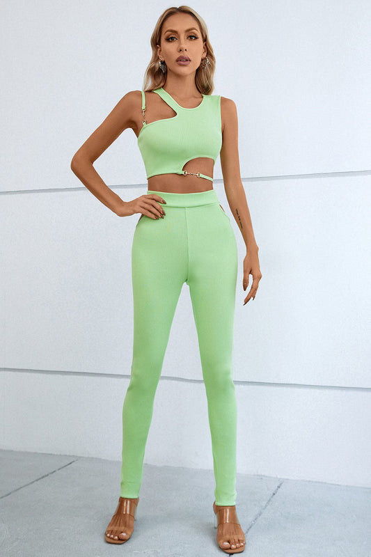 Petra Asymmetric Bandage Pants Sets