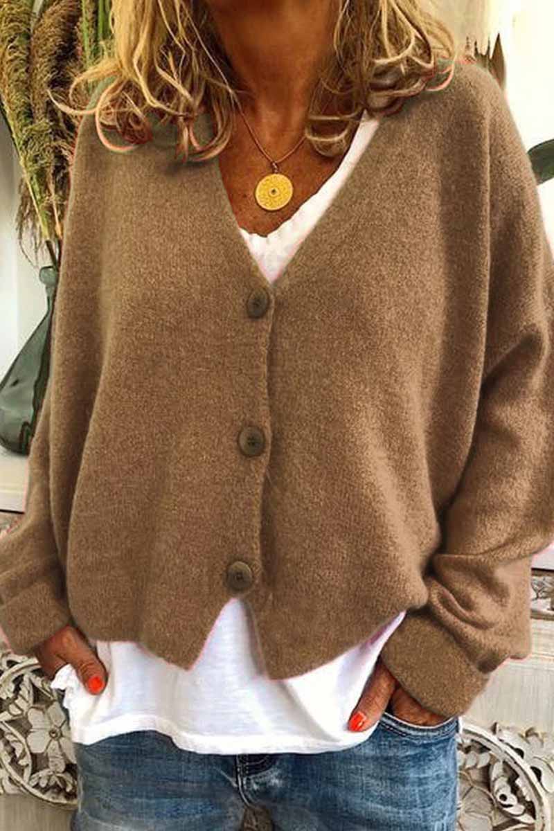 Loose Knitted Cardigan ( 6 Colors )