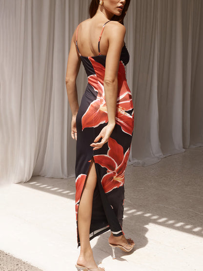 Lily-blossom Maxi Dress