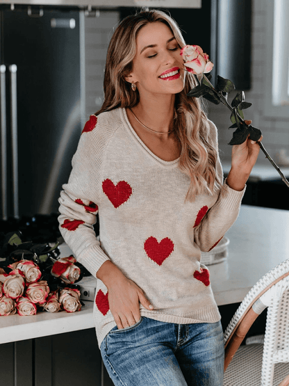 My Heart Oversized Knit Sweater