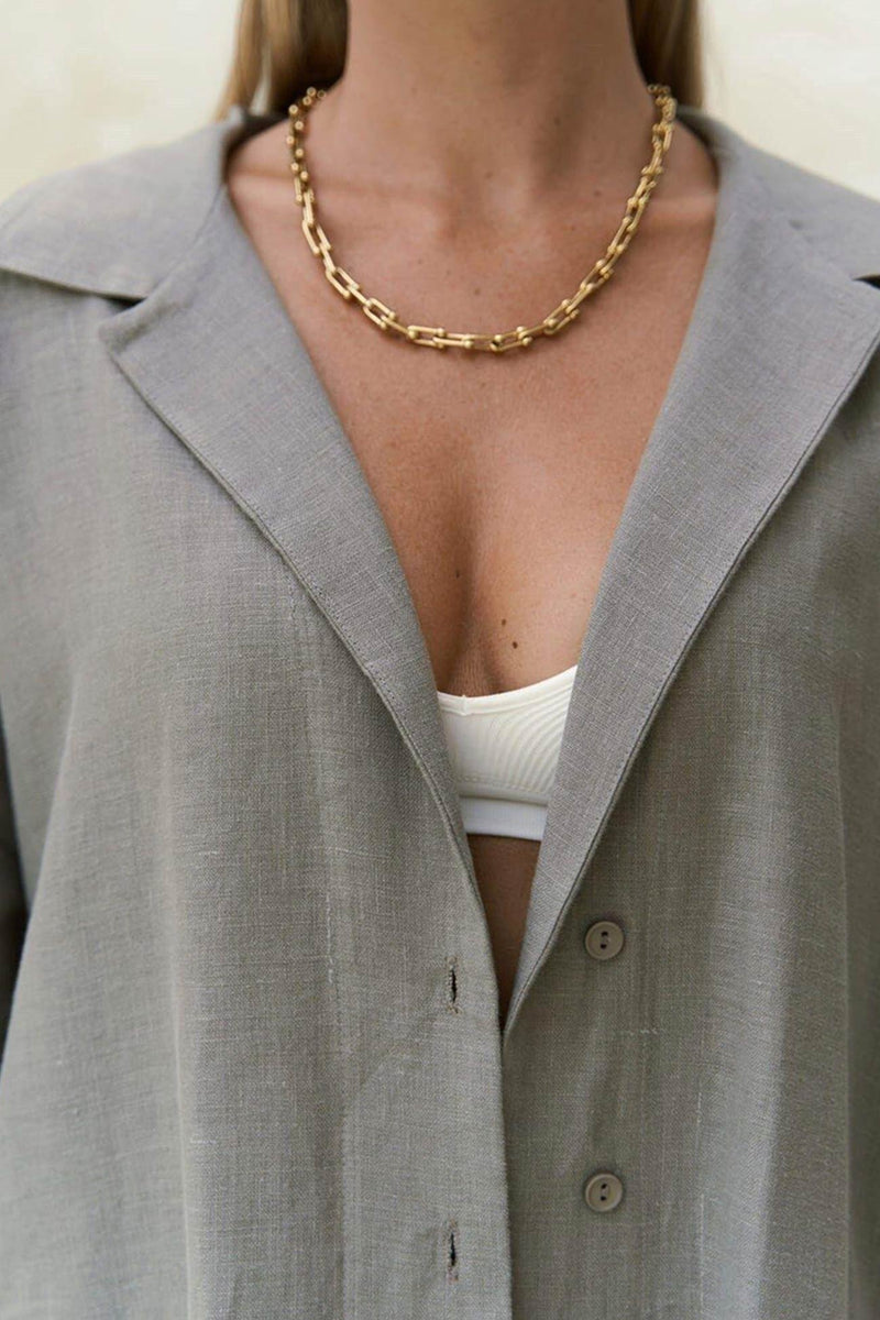 Color Cotton Half Sleeve Blouse Pants Set