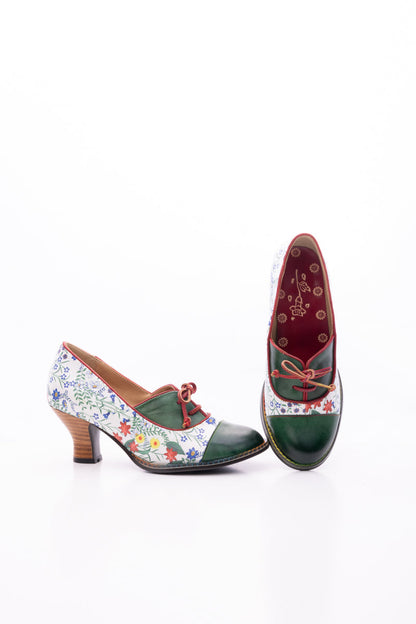 Soffia | Lily Kitten Heel Leather Pump