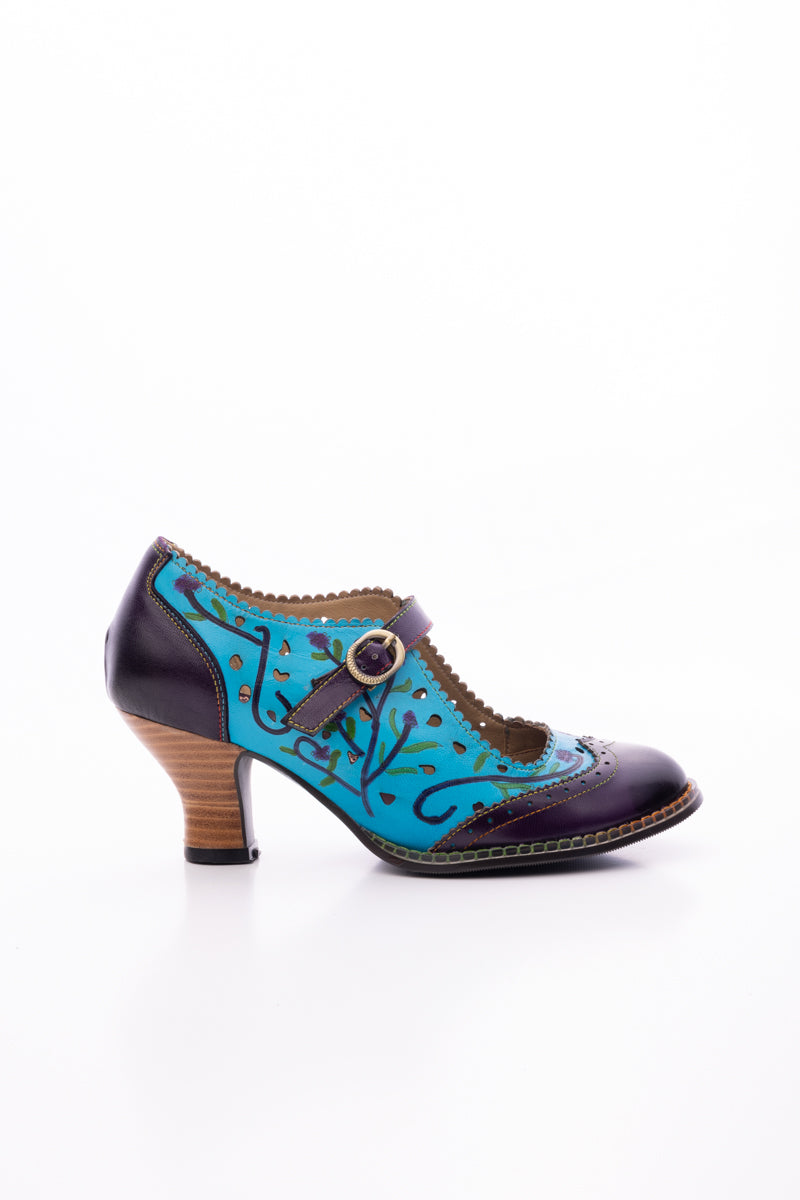 Soffia | Picking Petals Perforated Leather Pump