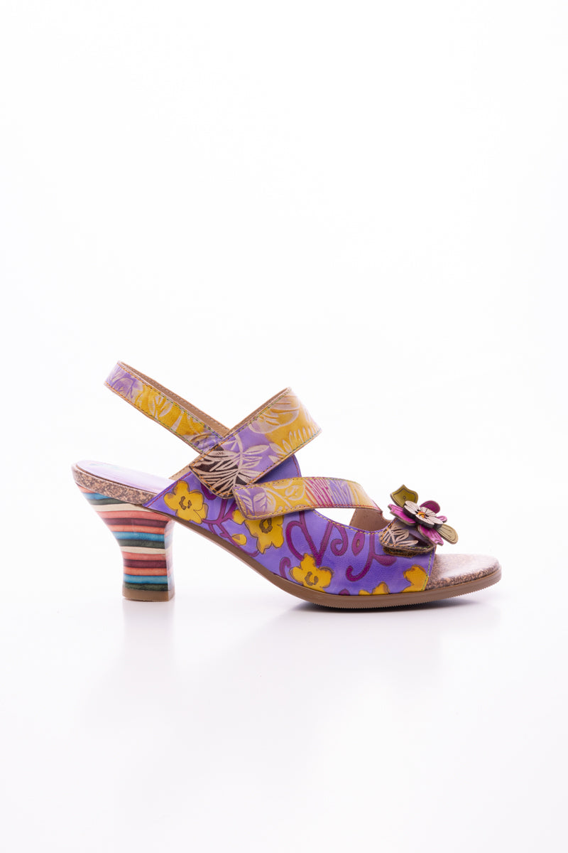 Soffia | Midnight Sol Leather Slingback Sandal