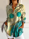 Women's Artistic Floral Ethnic Style Contrast Color Retro Print Stand