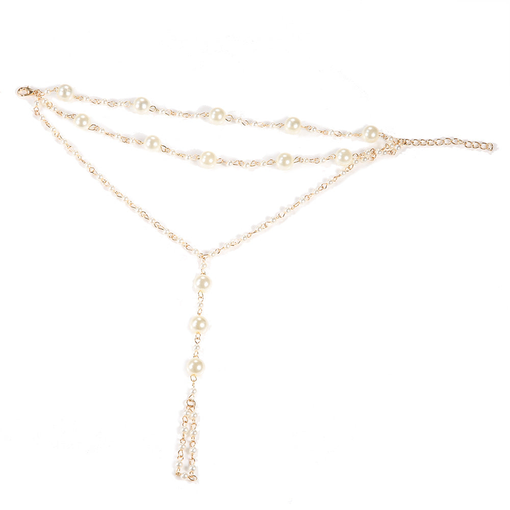 Classic Pearl Anklet with Timeless Appeal