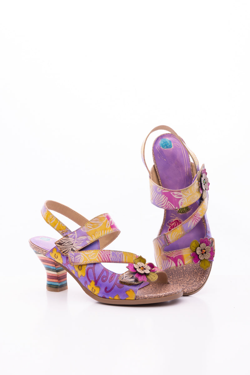 Soffia | Midnight Sol Leather Slingback Sandal