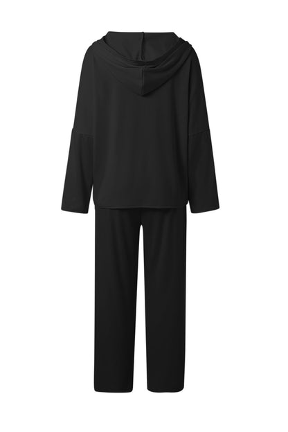 Color Hoodie Haren Pants Set